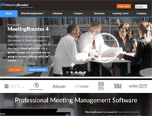 Tablet Screenshot of meetingbooster.com